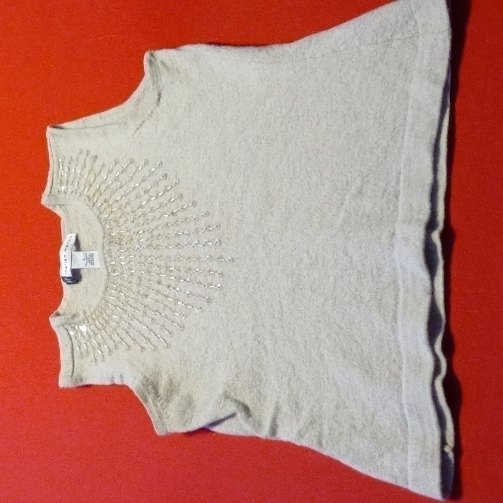 𝅺GAP sleeveless lightweight sweater with bling size small